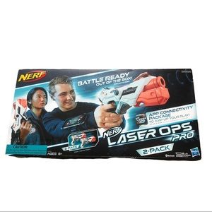 NWT White and Orange Nerf Laser Ops Pro Nerf Gun Toy